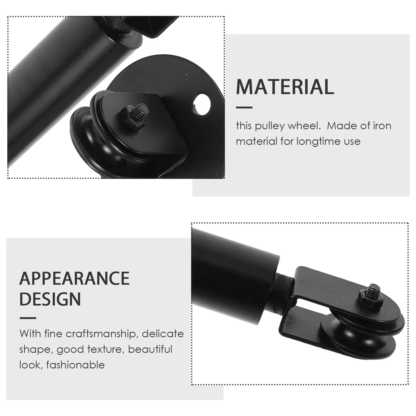 

Pulley Wheel Lighting Wall Mount Pulley Weighted Lever Easy Use Pendant Lamp Cord Organizer Plant Pulleys for Hanging Plants