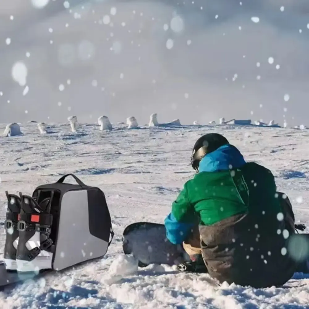 

Водонепроницаемая сумка для лыжных ботинок, обуви, перчаток, зимняя сумка для хранения снаряжения для сноуборда, легкая утепленная сумка через плечо для лыж, лыжная сумка-рюкзак