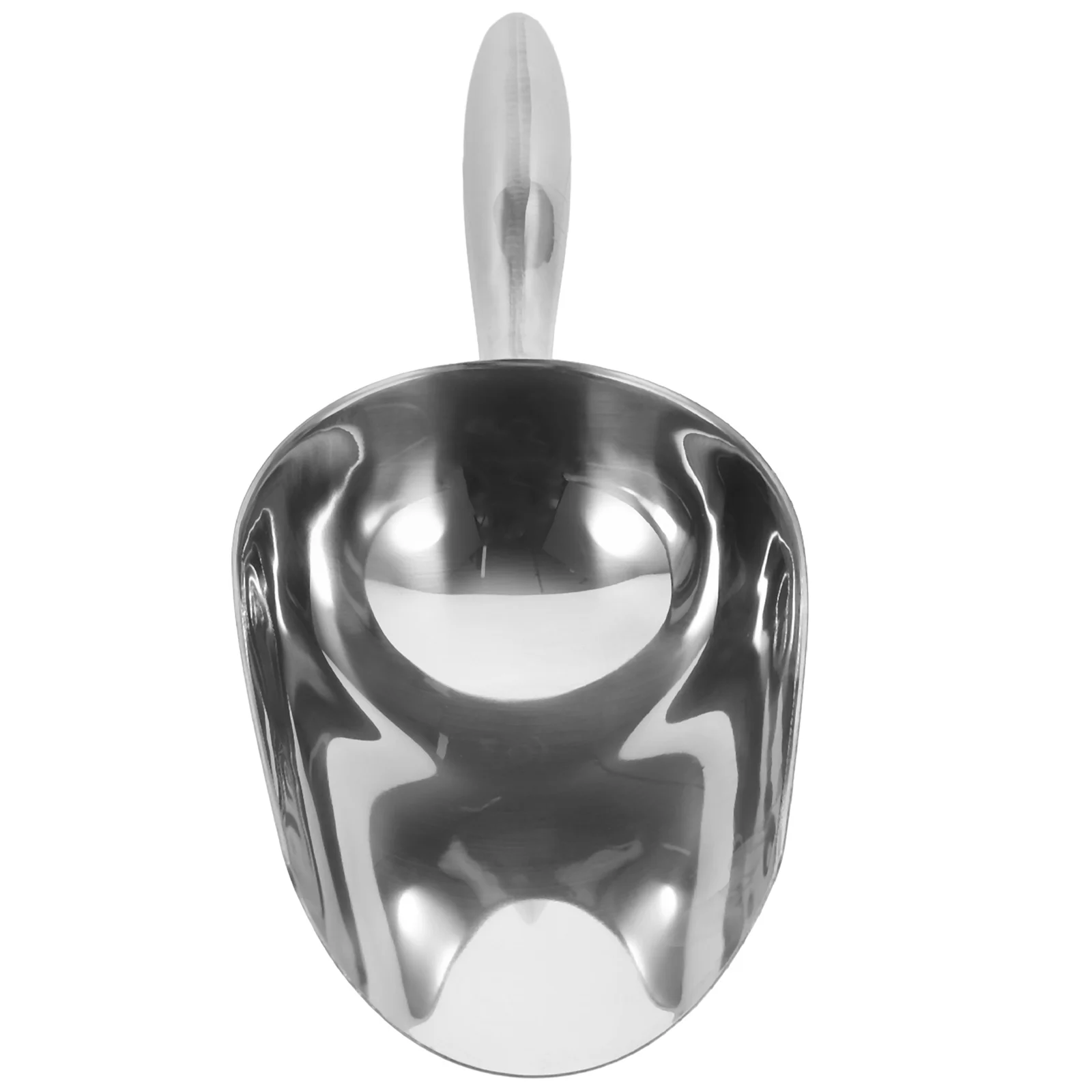 

Stainless Steel Food Ice Cube Shovel Kitchen Grain Scoop For Flour Beans Candies Restaurant Dessert Bar Scooper Freezer Storage