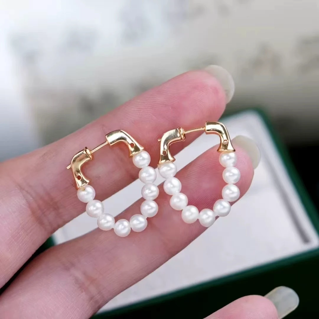 

Wholesale 925 Sterling Silver Earrings Mount Findings Settings Base Mounting Parts Accessory for 3-4mm Pearls 5 pairs/lot