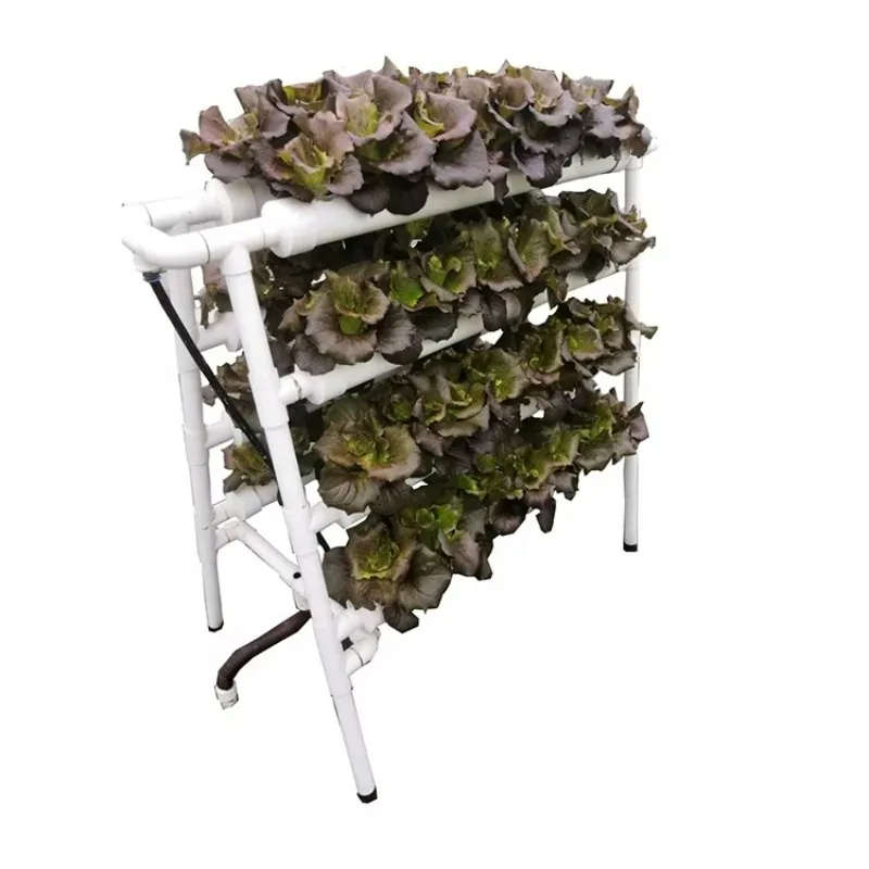 Sistema idroponico per tubi in PVC per interni Sistema idroponico completo per l'agricoltura