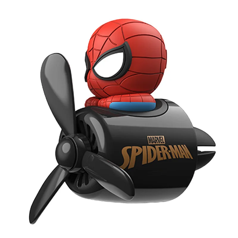 

Spider-Man Air Freshener Car Perfum Kawaii Propeller Outlet Vent Freshener Perfume Suitable for Car Interior Decoration Toy Gift