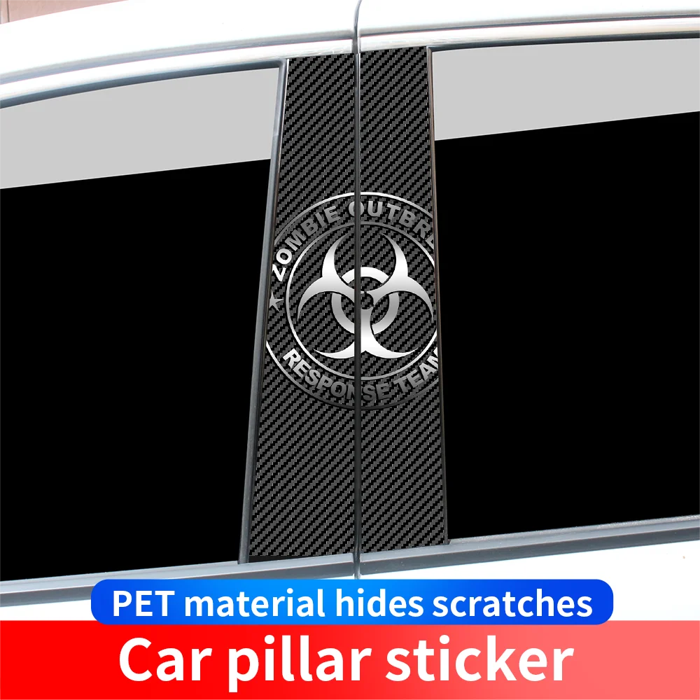 Car Resident Evil Sticker Car B-pillar Sticker Waterproof Sunscreen Vinyl Decal Cover Scratches Funny Decoration Car Accessories