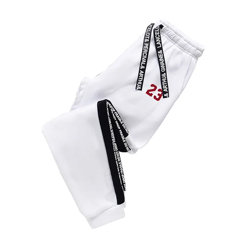 メンズカジュアルスウェットパンツ,ジョギングパンツ,トラックスーツ,多用途,黒,白,スポーツプリント,高品質,ラグジュアリー,トレンド,ファッション