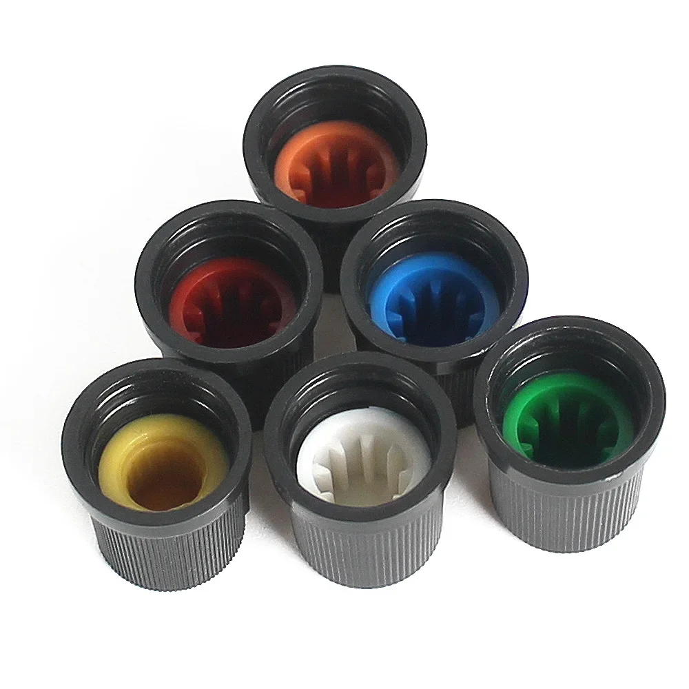 30 قطعة WH148 AG3 الجهد مقبض الباب غطاء 15*15 مللي متر البلاستيك المقابض عدة أبيض/أزرق/أخضر/برتقالي/أحمر/أصفر 6 قيمة * 5 قطعة = 30 قطعة