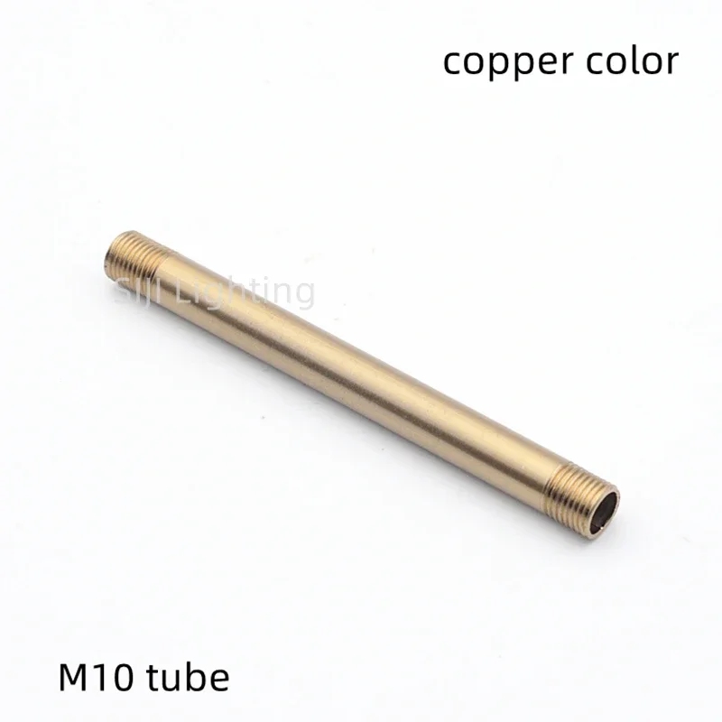 M10 M12 M16 Lamp Tooth Tube M10 Thread Pipe Tube Led Chandeliers Pendant Light Crystal Light Lamp Base Connection Tube Wall Lamp