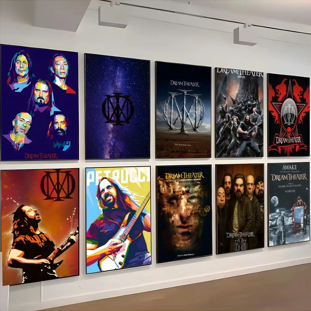 Symphonic D-Dream Theater Poster Retro Kraft Paper Sticker DIY Room Bar Cafe Aesthetic Art Wall
