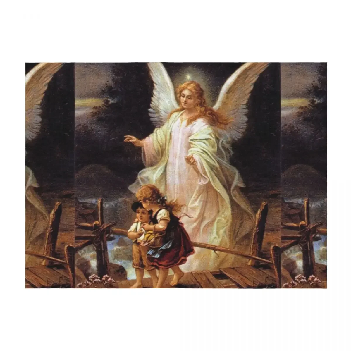 

guardian angel Throw Blanket Hair christmas decoration Camping Luxury Brand Blankets
