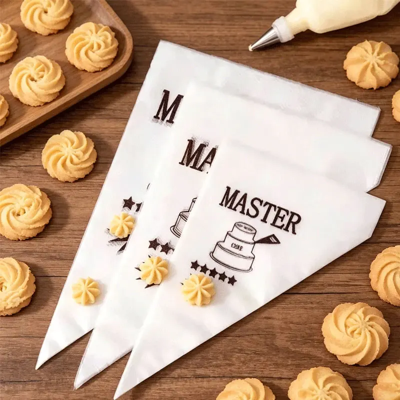 100pcs Disposable Pastry Bags Cake Cream Decoration Kitchen Cup Cake Piping Tools Baking Accessories Icing Food Preparation Bags