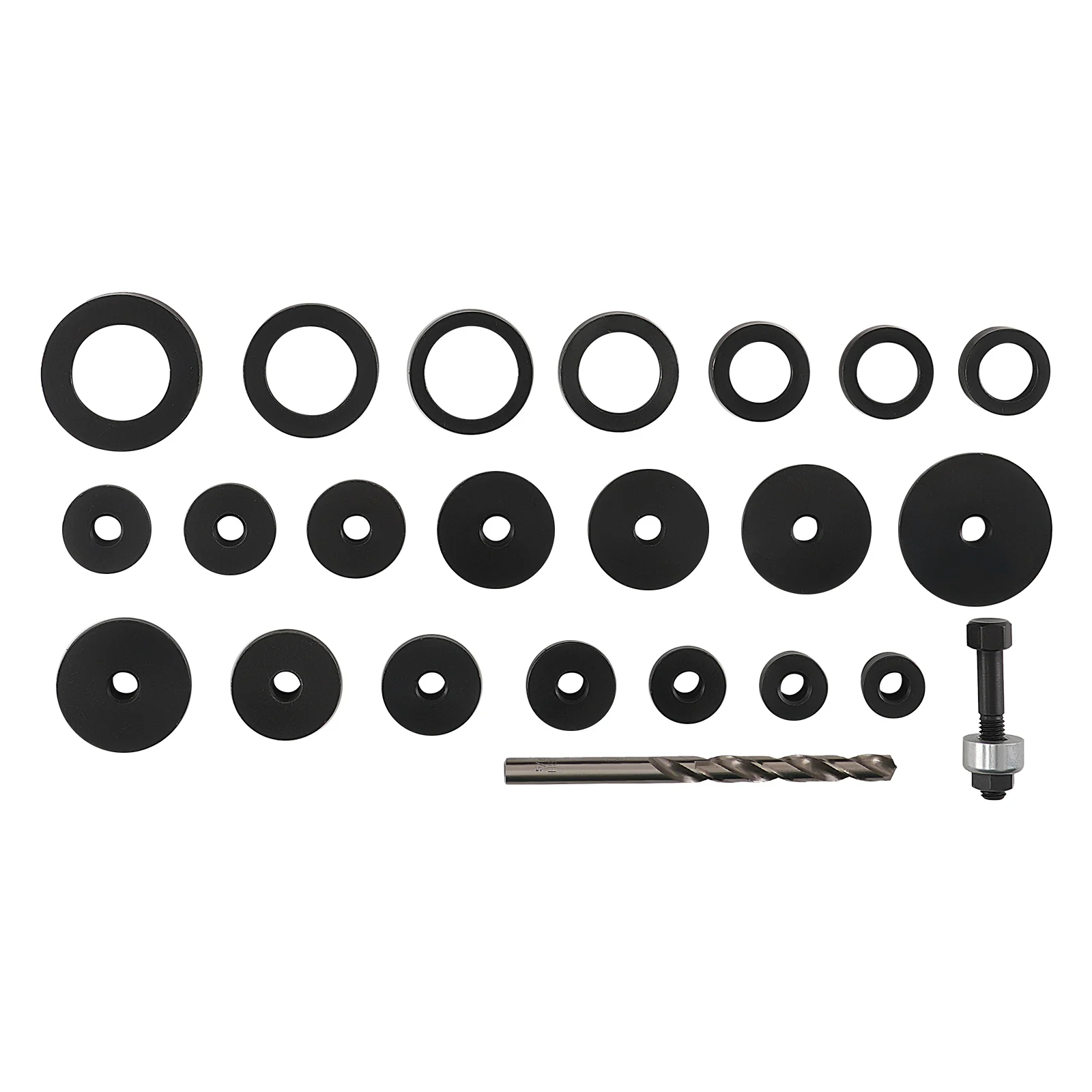 23pcs Hole Punch Tool for HSS Drill Bit for Parking Sensor Bumper Installation