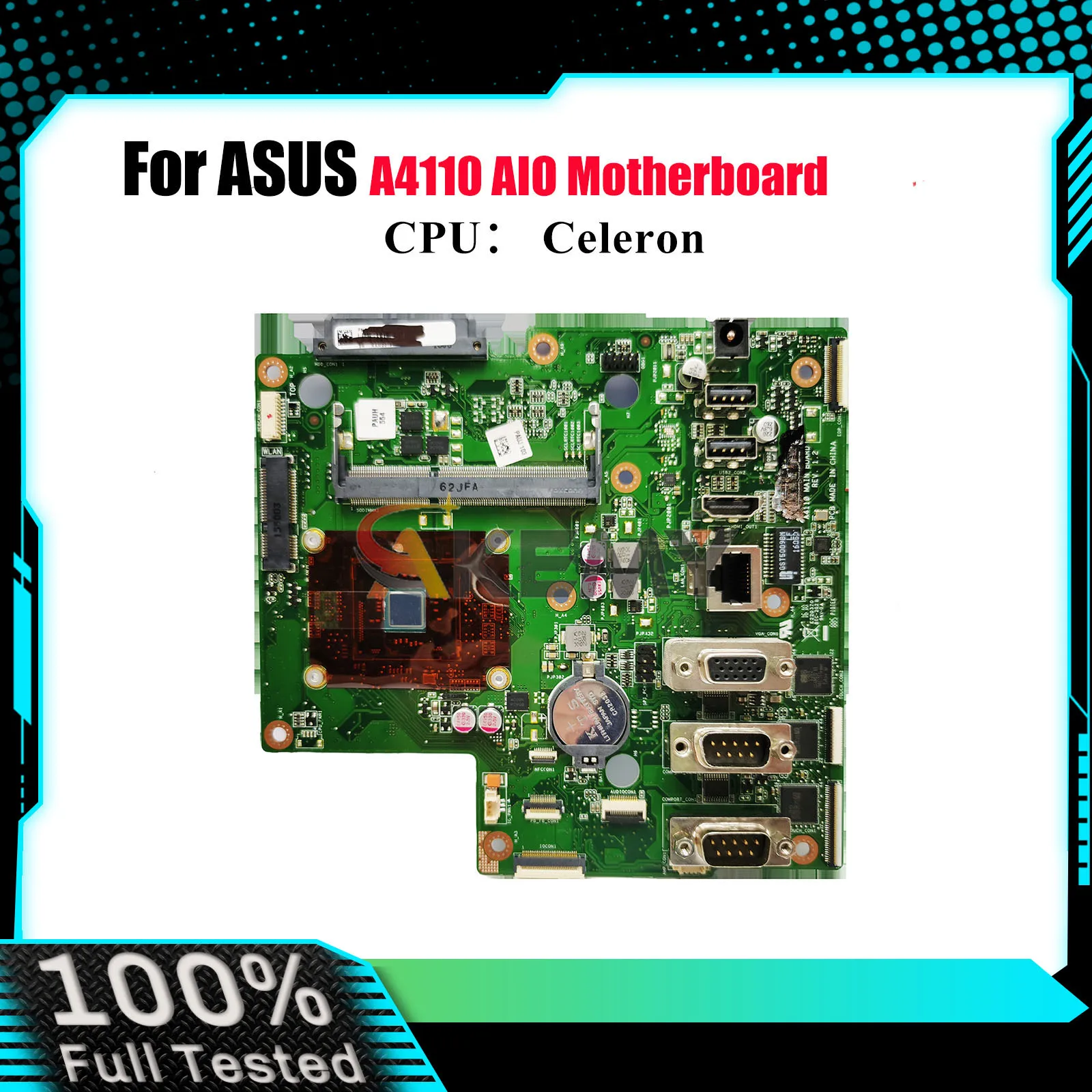 

A4110 Laptop Motherboard For ASUS AIO PRO A4110 Mainboard With Celeron CPU 100% tests OK fast shipping High quality