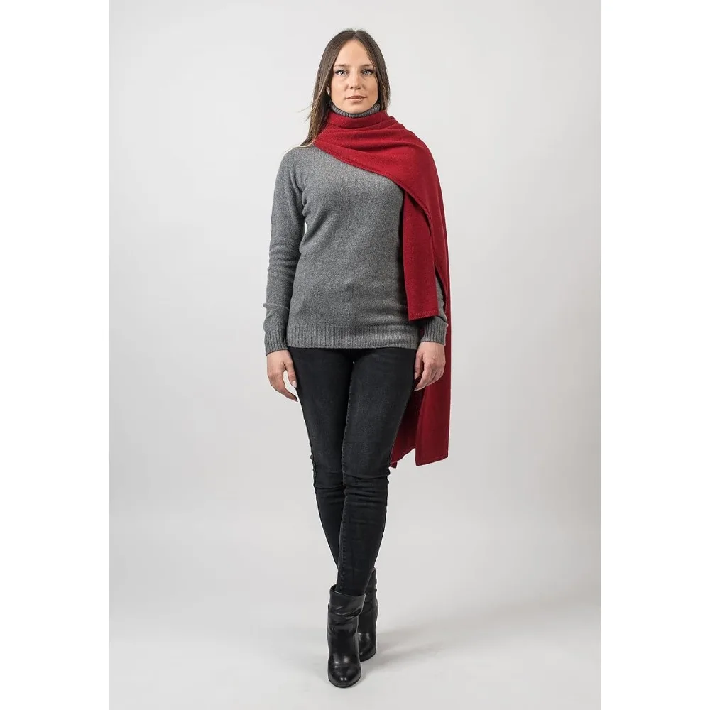 Women's One-Size Regenerated Cashmere Stole - 100% Pure Italian Crafted Luxury Accessory
