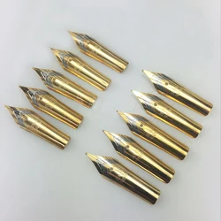 5Pcs Vulpen Nib Rvs Vervangen Penpunt Universele 0.5Mm Recht/Gebogen Nib School Accessoires