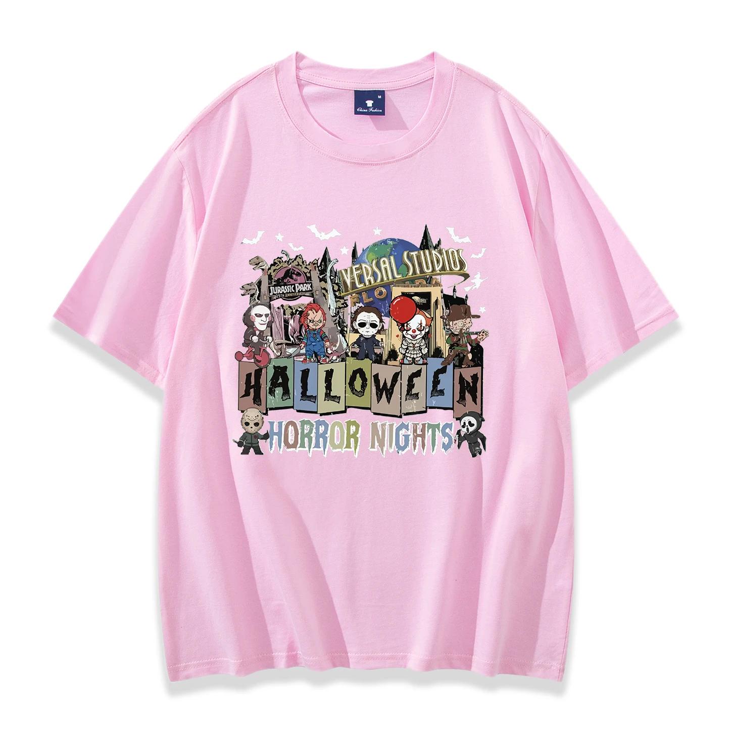 قميص شخصيات فيلم الرعب قميص حفلة الهالوين قميص موسم مخيف للنساء والرجال بأكمام قصيرة ملابس الشارع الشهير الهيب هوب