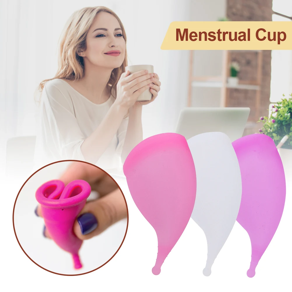 S/L Silicone Washable Menstrual Cup Medical Period Cup Sterilizer Menstrual Disc Menstruation Bowl Women ReusableMenstrual Cup