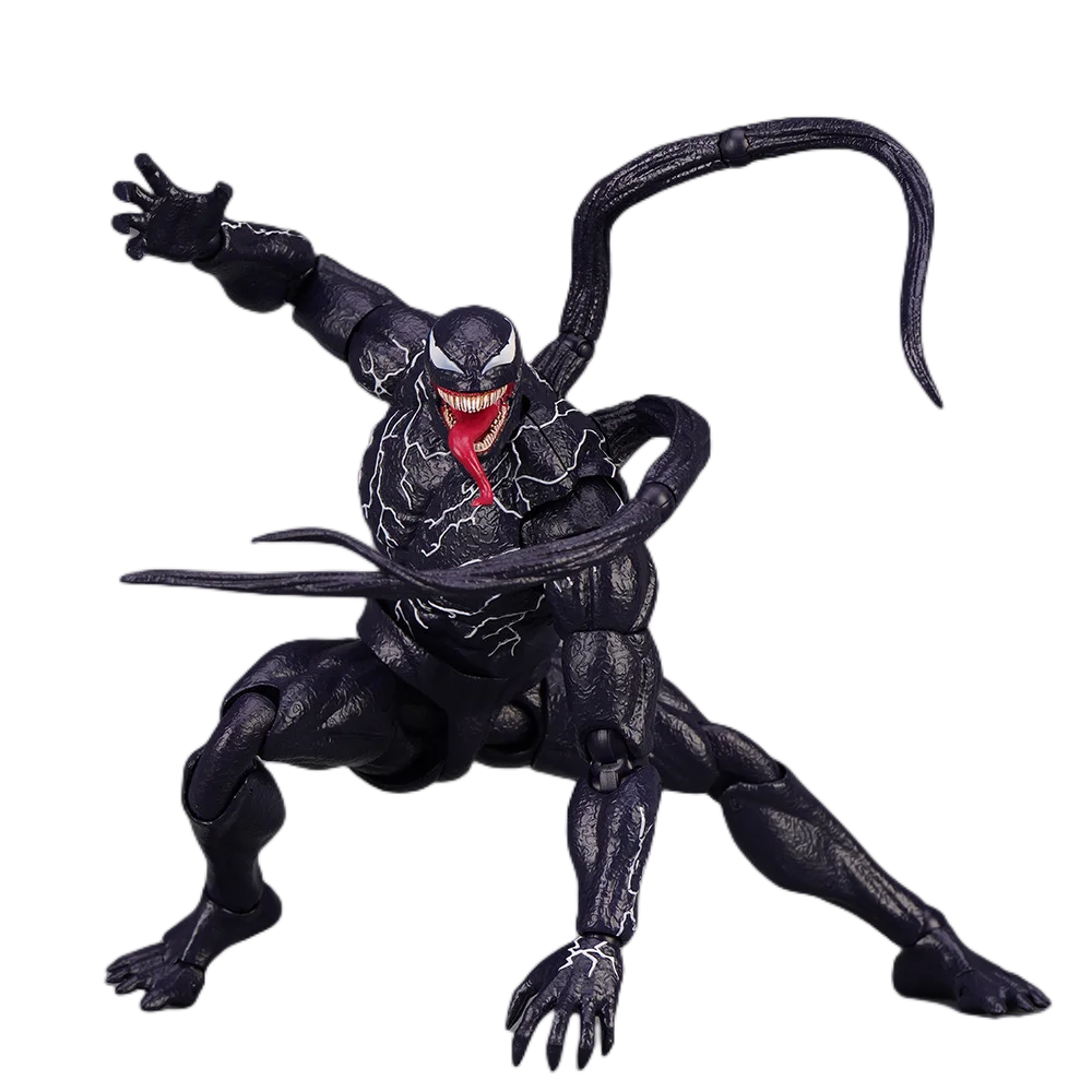 AMAZING YAMAGUCHI Venom Carnage Action Figure Spider Man legends Collectible Joint Movable Face Statue Model Doll kids for Toy