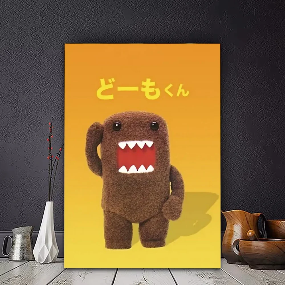Cute Domo-Kun Classic Movie Poster Classic Wall Art Canvas Print for Bedroom Beauty Room Decor Home Decoration