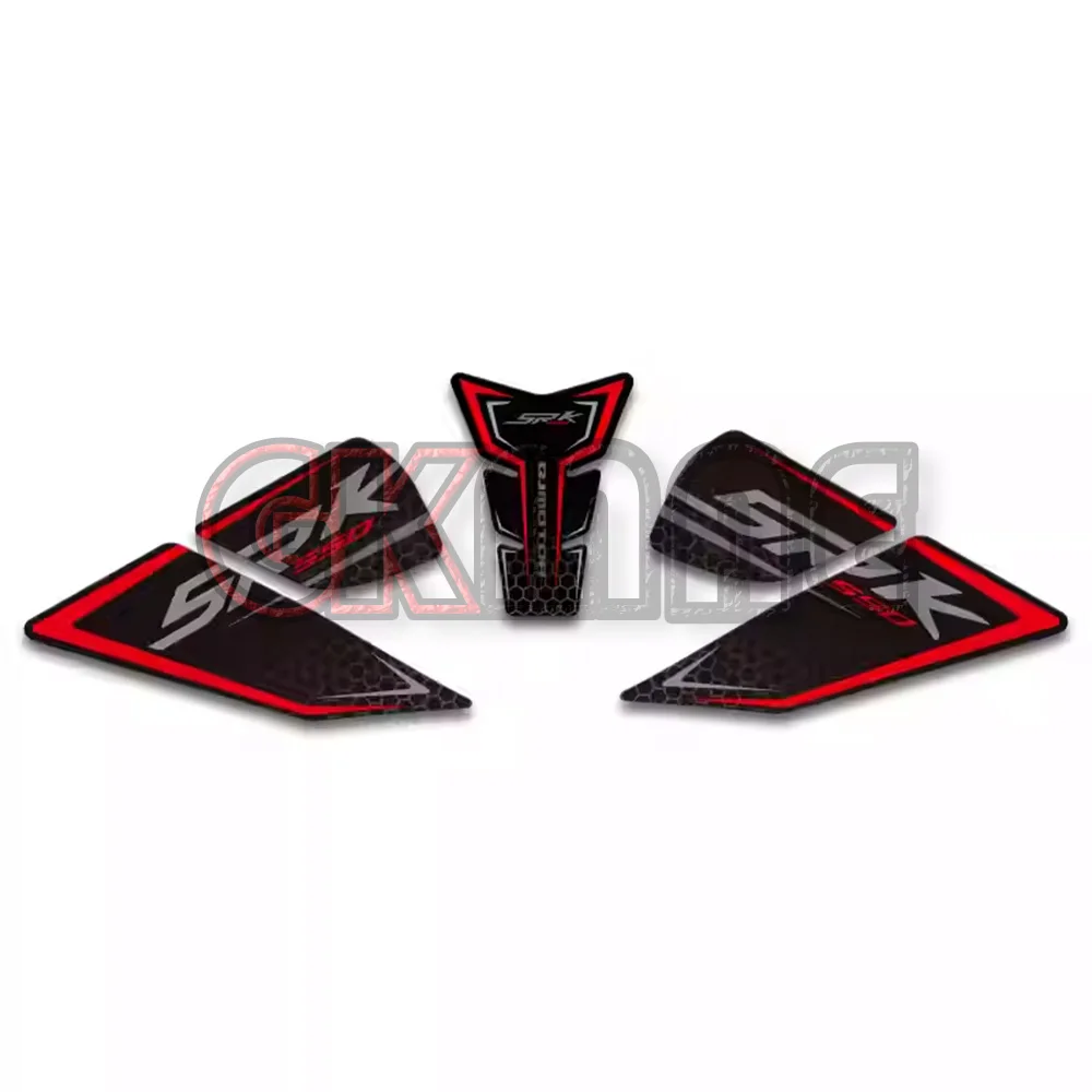 For QJmotor SRK550 550SRK SRK 550 Motorcycle Modification Fuel Tank Sticker Anti-slip Stickers Fuel Tank Protective Film