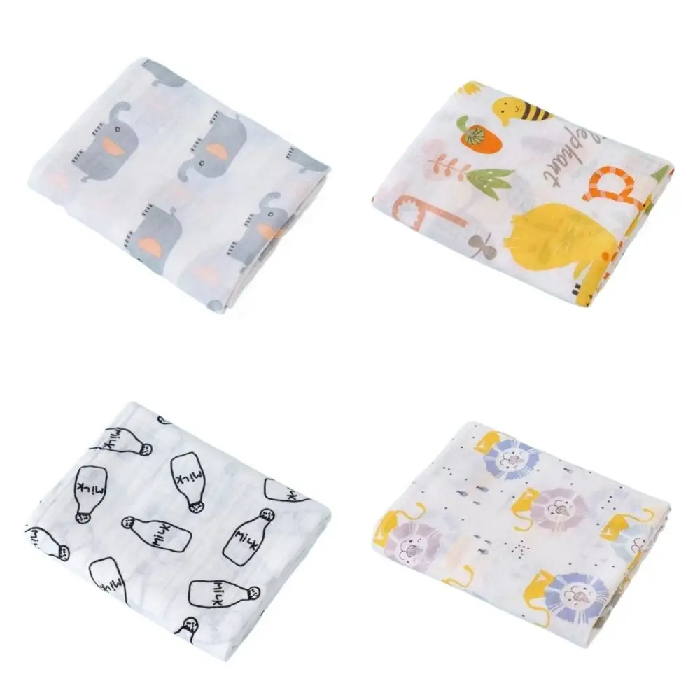 Cotton Baby Swaddle Blanket 2 Layer Quick Dry Newborn Blankets Baby Stroller Blanket Cover Soft Kids Bath Towel Summer