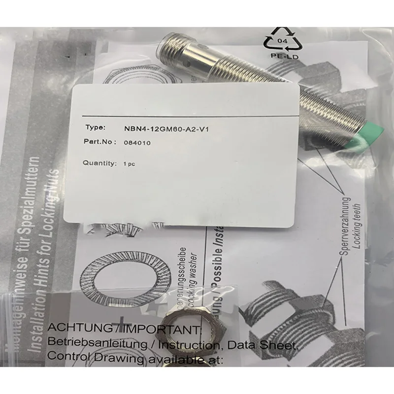 Para Pepperl + Fuchs NBN412GM60A2V1 NBN4-12GM60-A2-V1 1 PC Novo sensor de interruptor de proximidade