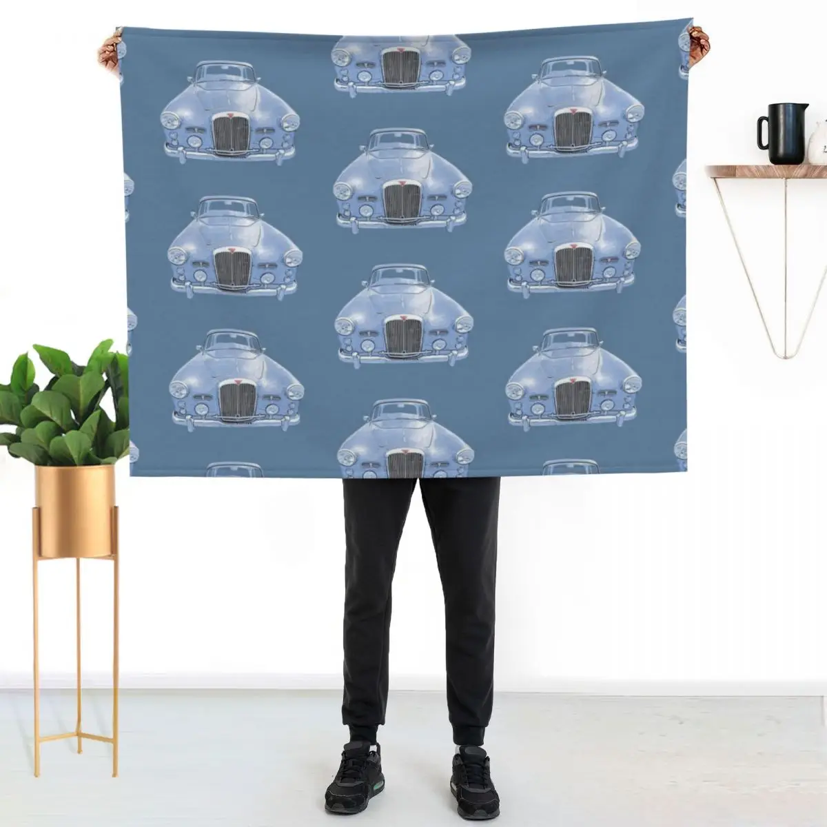 Alvis 1960s British classic car Throw Blanket for winter Bed covers Shaggy Single Plaid on the sofa Blankets For Baby Blankets