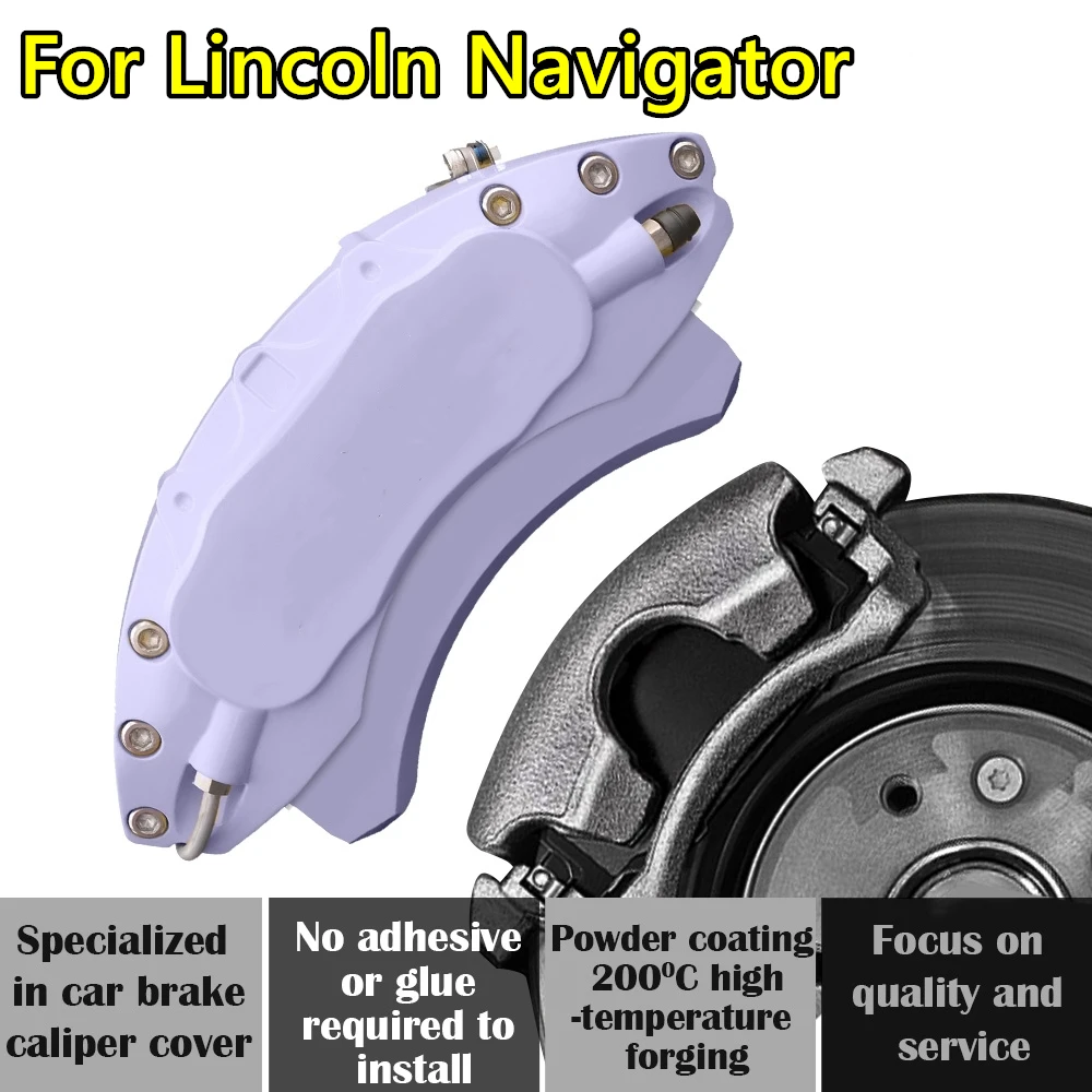 For Lincoin Navigator Car Brake Caliper Cover Aluminum Alloy Metal Exterior Kit Fit 3.5T 5.4L V VI AWD 2004 2024