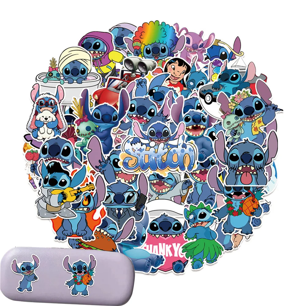 

50Pcs Stitch Stickers Waterproof Lilo & Stitch Stickers for Water Bottles Laptop Computer Phone Water Cup Guitar Stickers Decals