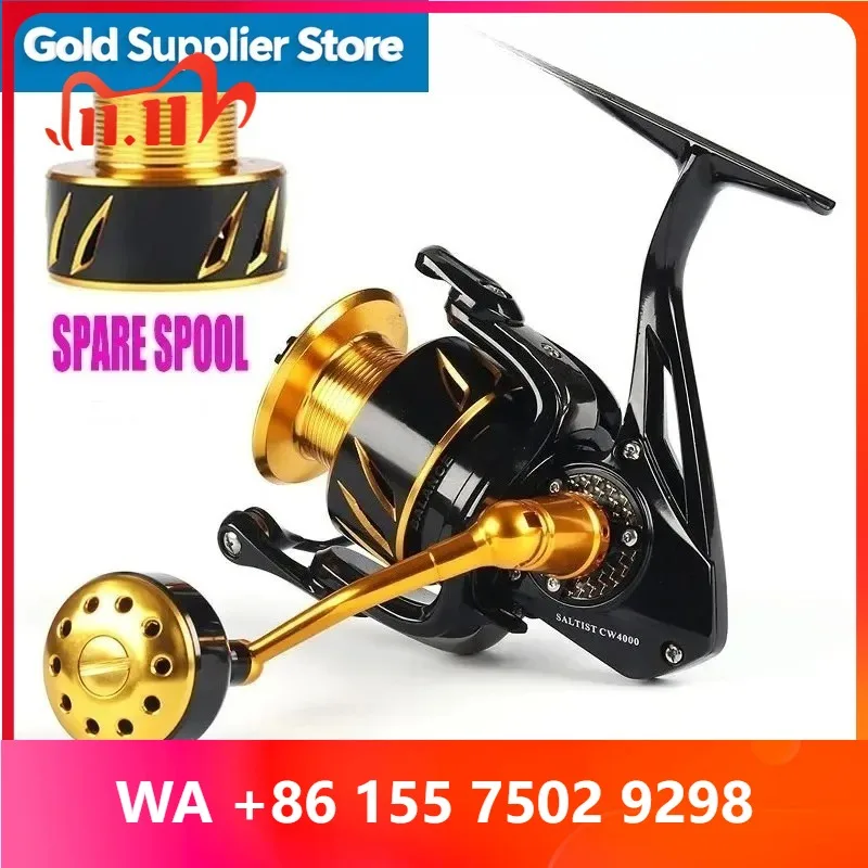 Original Lurekiller Brand Metal Spinning Reel Double Spool Saltist CW3000-10000H 9+1BB Oan Jigging Reel Jigging