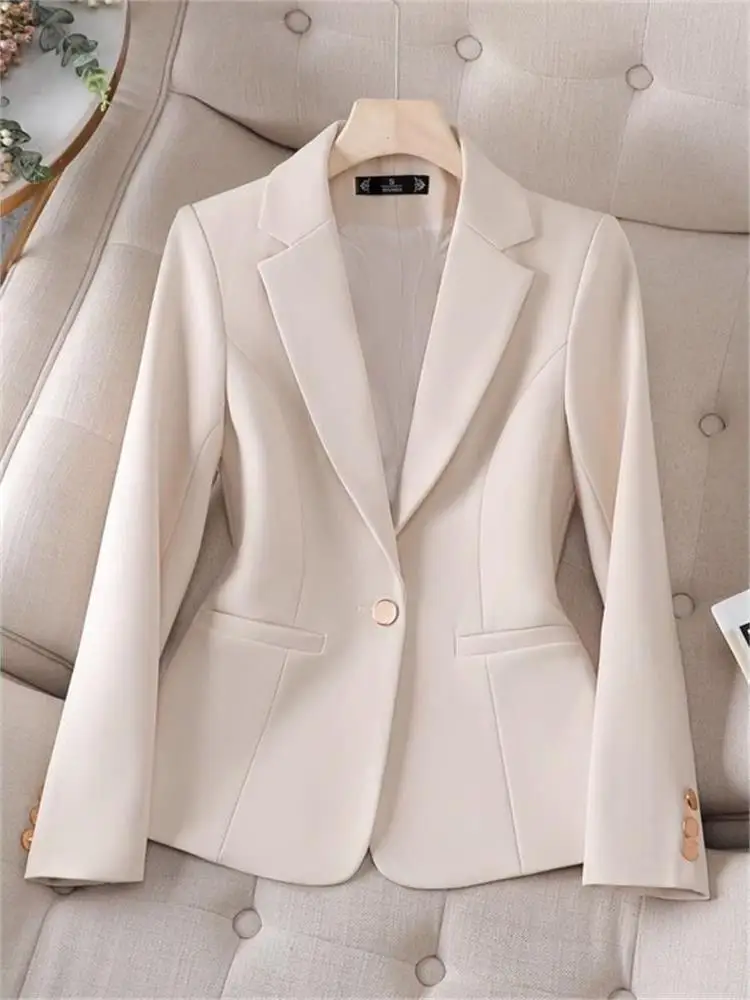 

Elegant Short Women's Suit Jacket 2025 Spring New Style Professional High-End Feel Top Ladies' Chinese Production