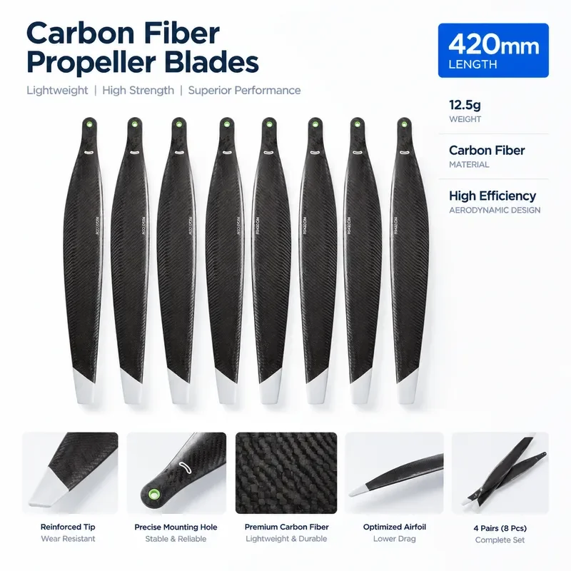 for 5420 Carbon Fiber Propellers Fit for DJI FC30 T40 T50 Heavy Load Lifting Seeding Drone Spare Blades