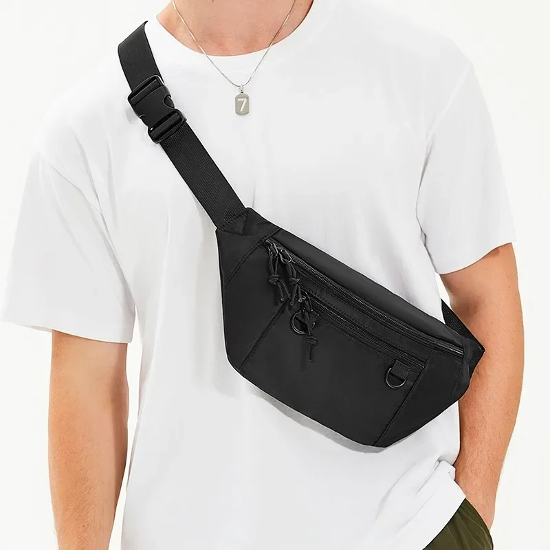 

Men's Waist Bag Waterproof Hip Sack Belly Chest Bags for Man 2025 Fanny Pack Fashion Travel Phone Banana Male Bum Belt Pouch