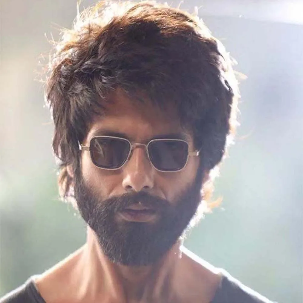 

Lightweight Retro Square Sunnies Gradient Indian Style Unisex Polarizing Lens Sunglasses Sunshade Eyewear Costume Accessory