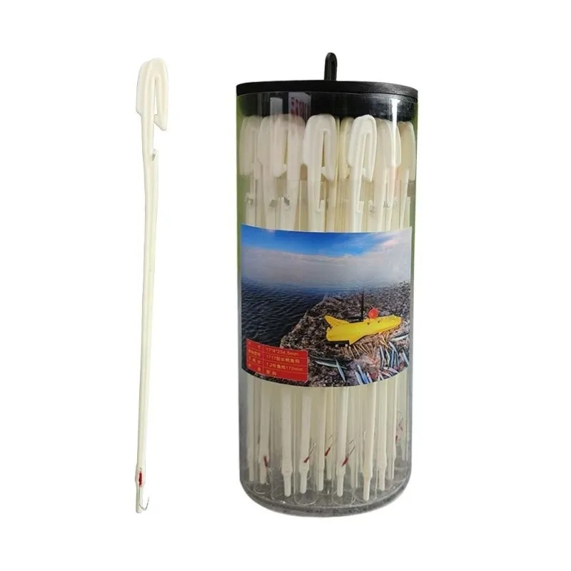 

Sea fishing, needlefish floating fishing, corrosion-resistant plastic chopsticks with hooks, 50 sticks in a bucket