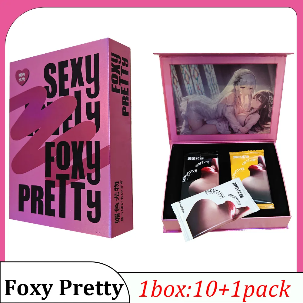 Foxy Pretty Card Goddess Story Collection Cards for Children Anime Girls Swimsuit Feast Booster Box Kids Toys and Hobbies Gifts