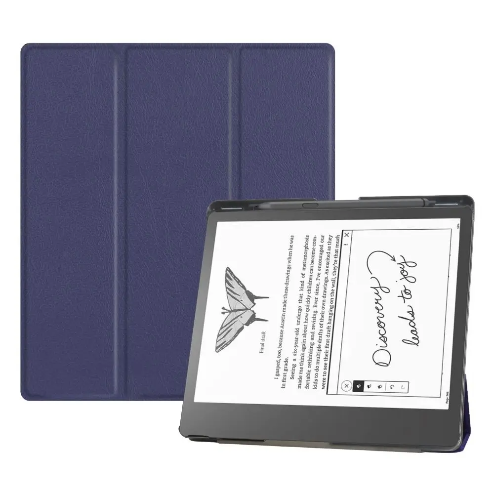 Supporto pieghevole custodia per lettore elettronico Auto Wake/Sleep custodia protettiva in pelle da 10.2 pollici con Cover posteriore per Slot per penna per Kindle Scribe