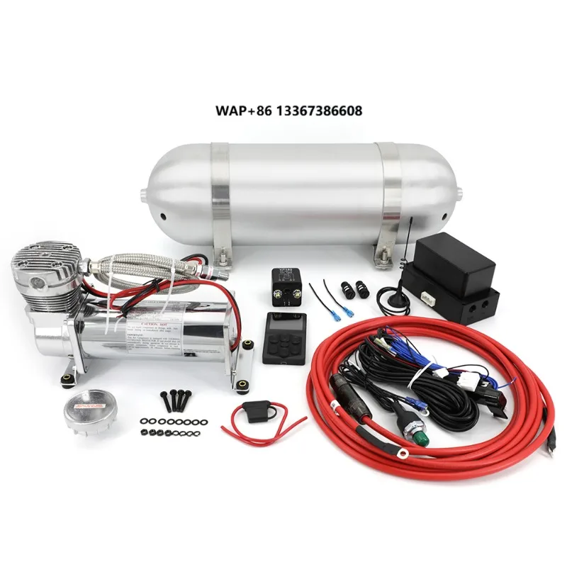New Air Management Kit Air Suspension System Electronic Controller System With 1x Seamless Air Tank