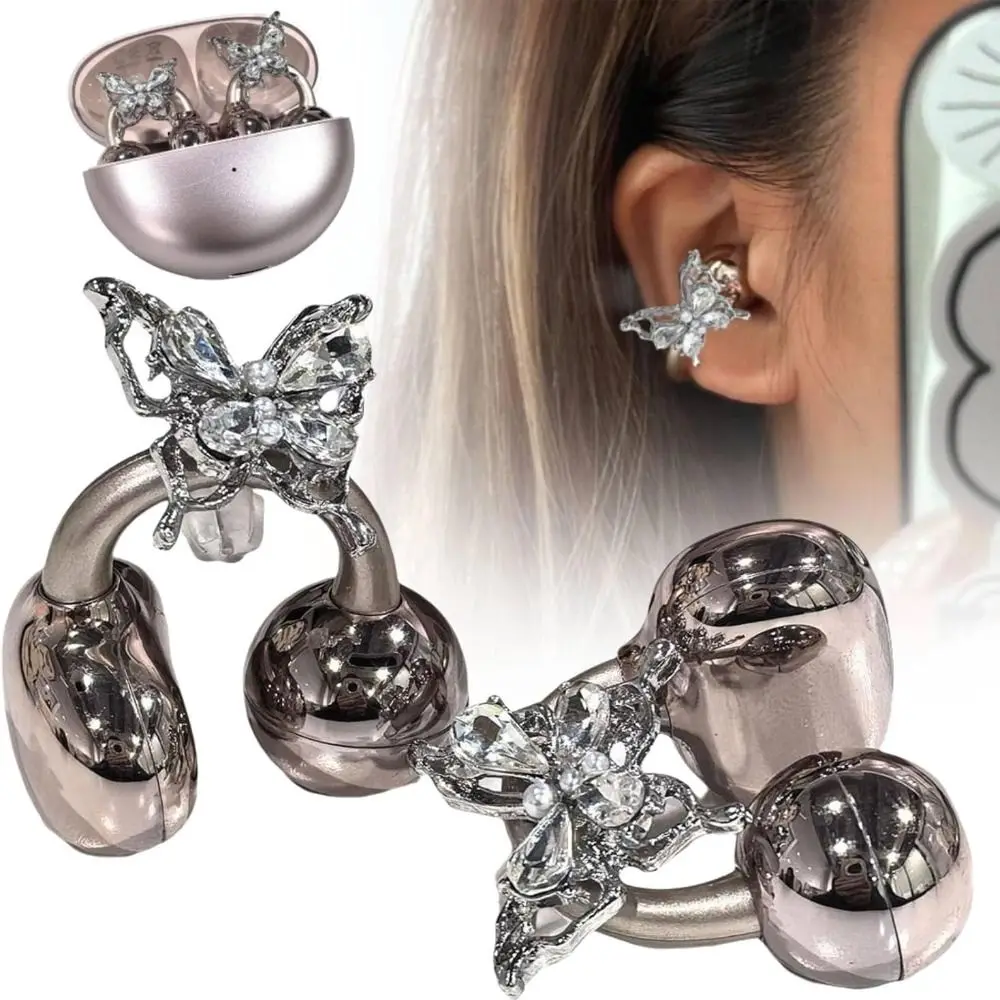 New DIY Headphone Diameter Buckle Removeable Zircon Headphone Decoration Clip Dog Animal Easy to Install Earbud Accessories