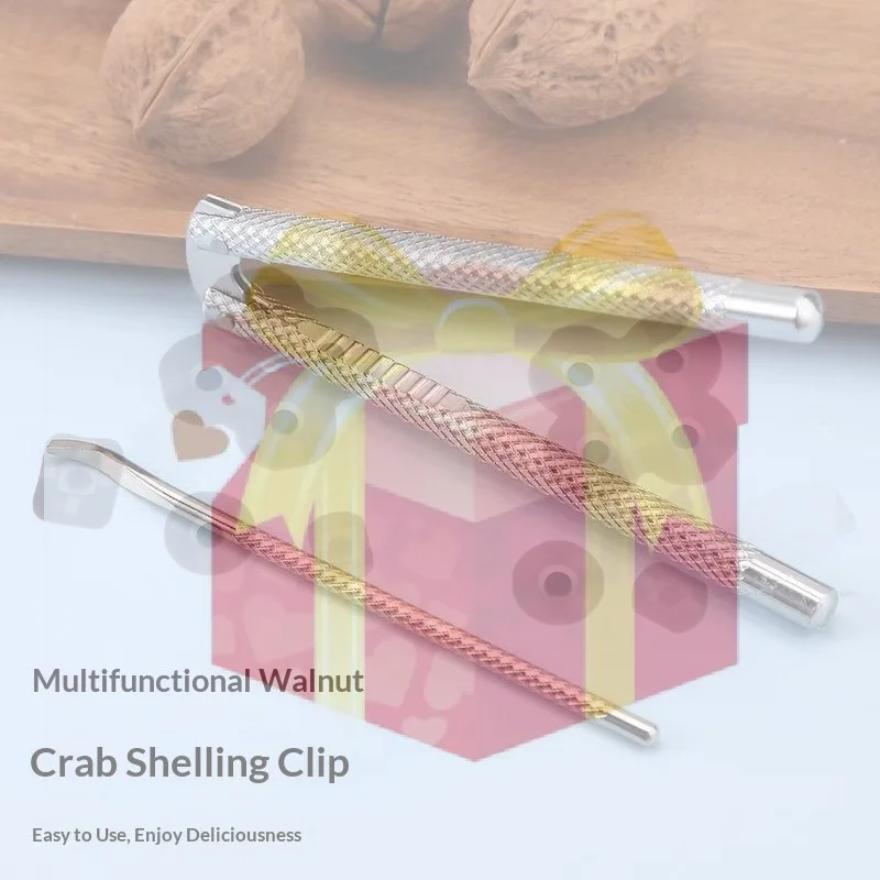 Walnut Cracker Stainless Steel Quick Crack Nut Cracker Easy Grip Heavy Duty Efficient Nut Clip Multifunction Nut Processing Tool