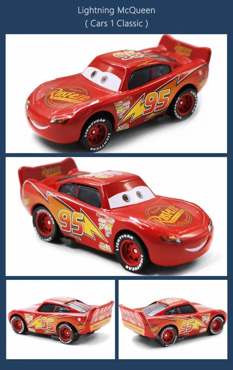 Pixar Cars 2 3 Lightning McQueen Cruz Ramires Sterling Ramone Traktoren Legierungsautomodell Kinderauto Spielzeug Geburtstagsgeschenk – Detail 3