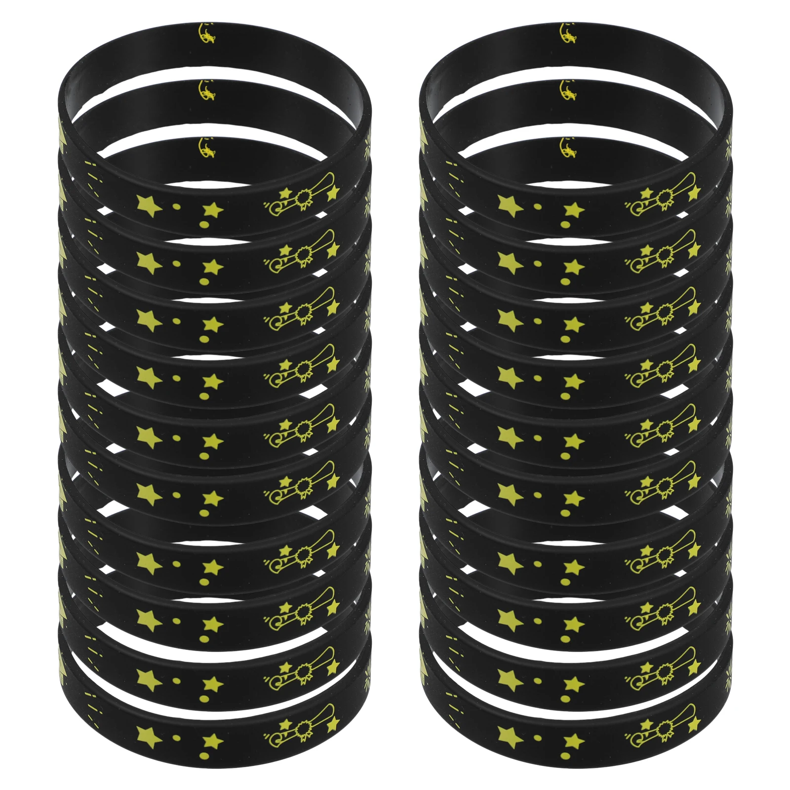 

24 Pcs Graduation Bracelet Student Sports Silicone Bracelets for Women Jewelry Wristbands Memorandum