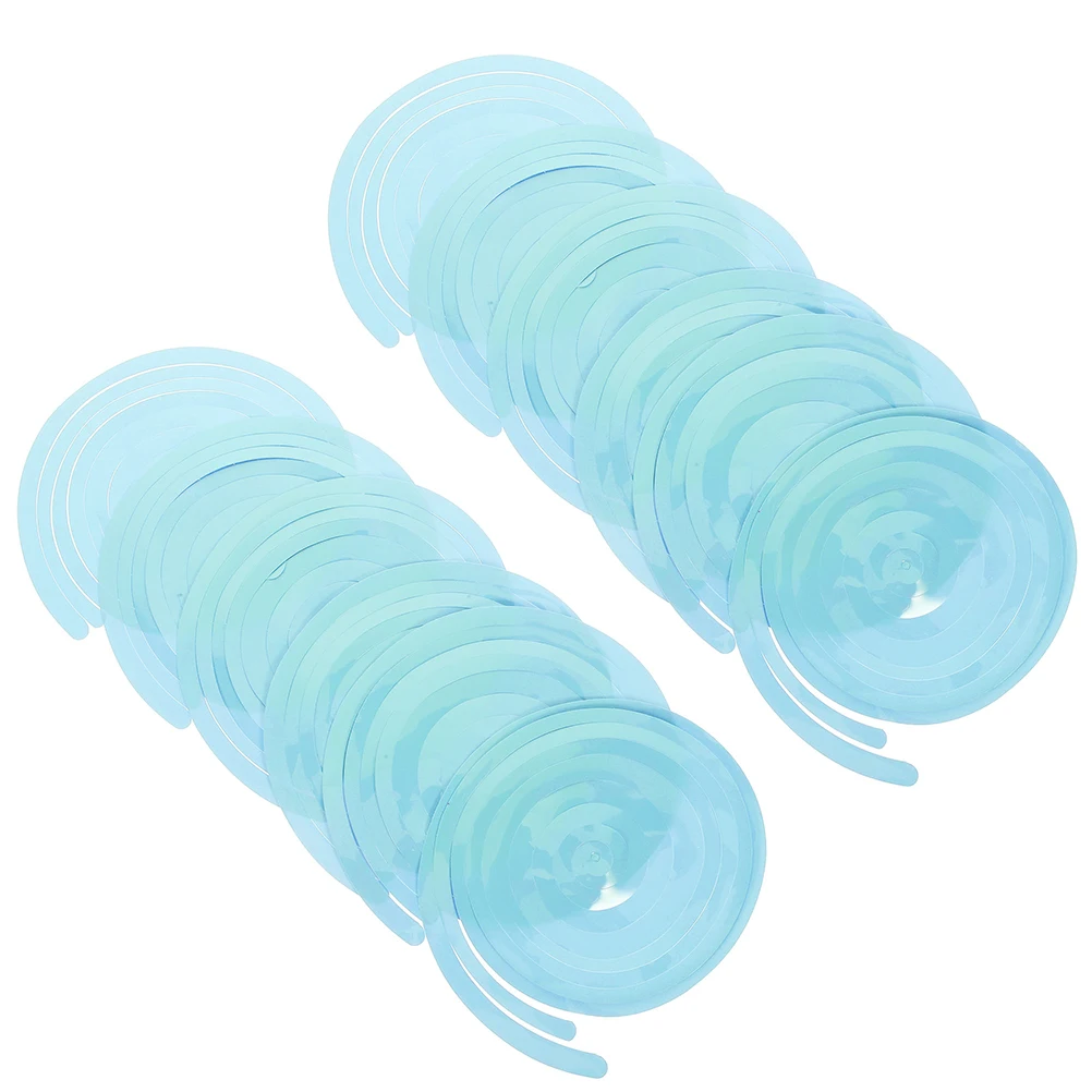 

18pcs Spiral naments Blue Plastic Pendants Party Ceiling Decor Wedding Hanging Swirl Birthday Holiday Decorations