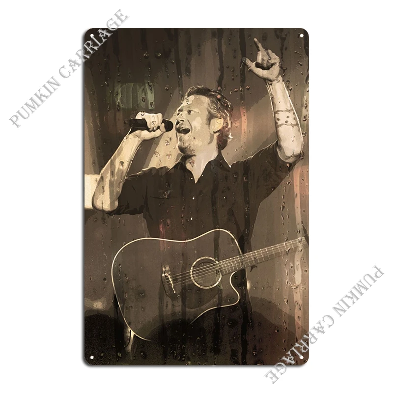 Blake Shelton Metal Sign Decoration Cinema Cinema Wall Cave Tin Sign Poster