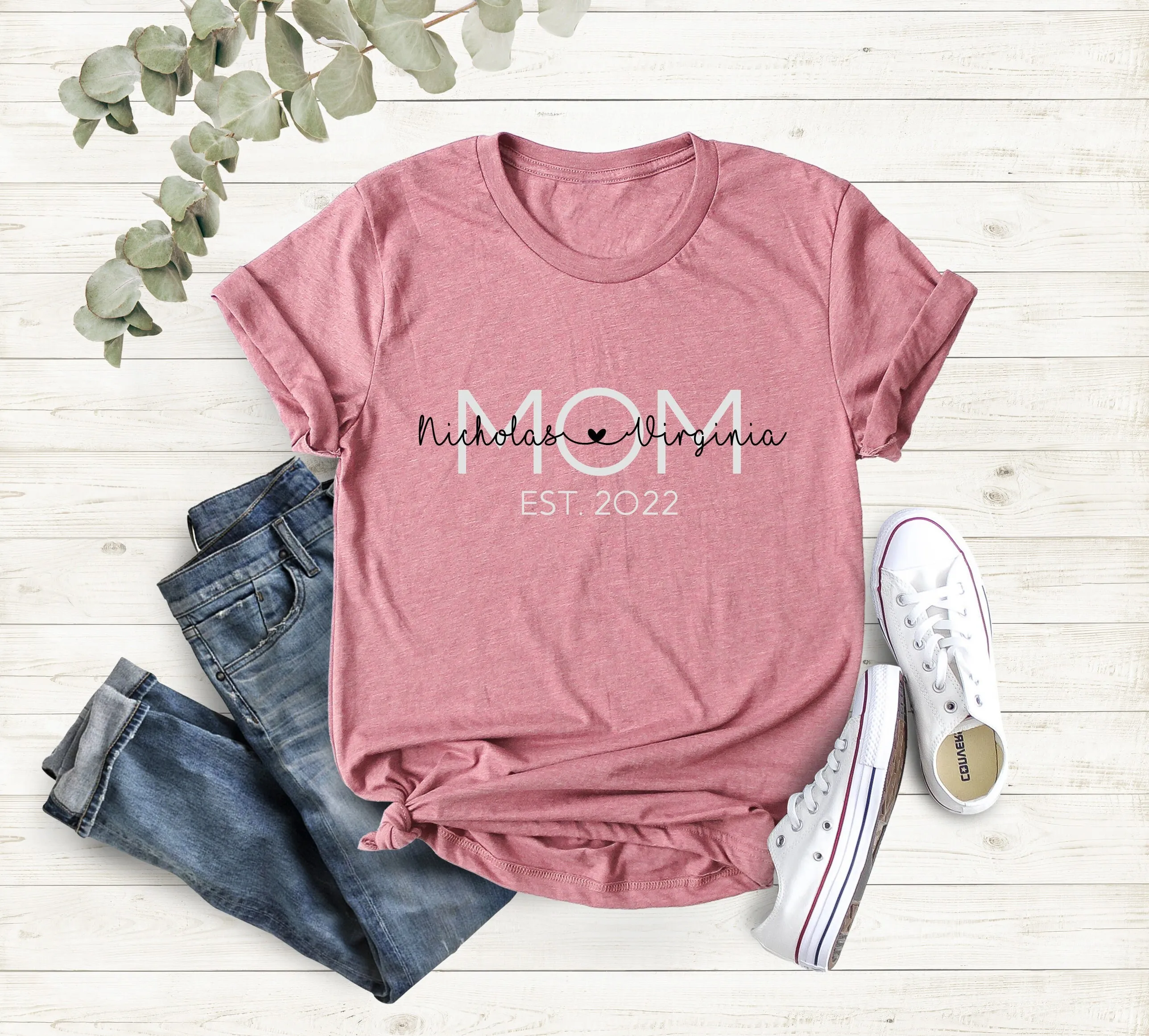 Mom Est T Shirt Val…