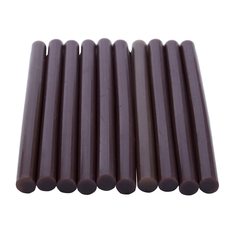 Hot 30Pcs 100Mm X 7Mm Adhesive Hot Melt Glue Sticks For Hot Melt Glue Gun Brown