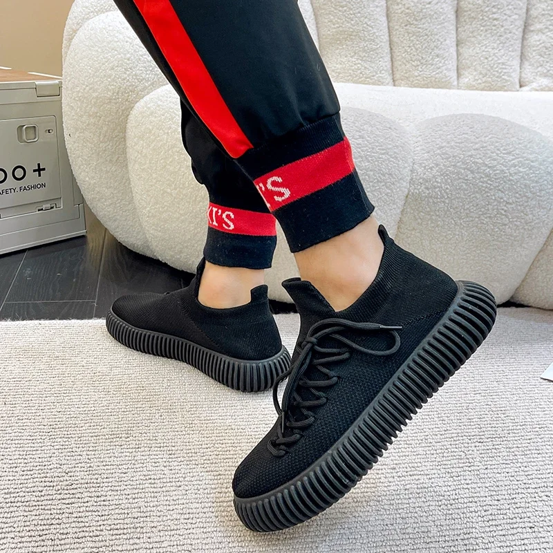 Shoes for Women 2023 High Quality Solid Women\'s Vulcanize Shoes Breathable Women Sneakers Flat Heel Ladies Casual Sneakers