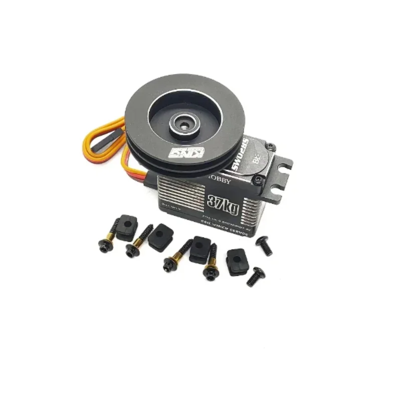 DrMasKingmax SW02BS-77g 37kg Cm Digital Steel Gears Sail Winch Servo Durable Steel Gears Super Long Life High Quality Brushless