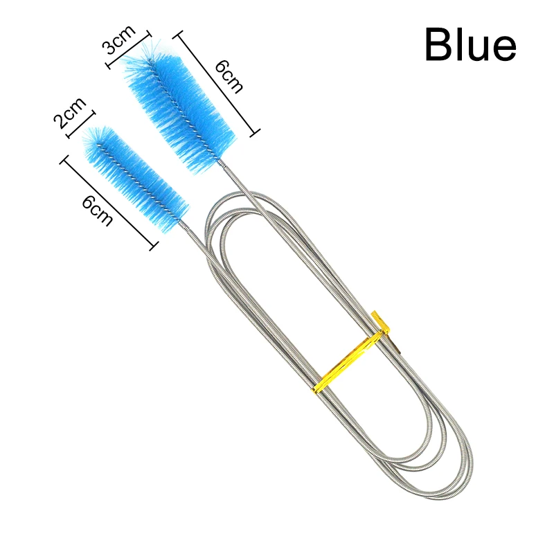 Aquarium-Reinigungsbürste für Wasserfilterpumpe, Lily Pipe, Luftschlauch, Edelstahl-Flexibler Schlauch, Bürste, Wasserpumpenzubehör – Detail 9