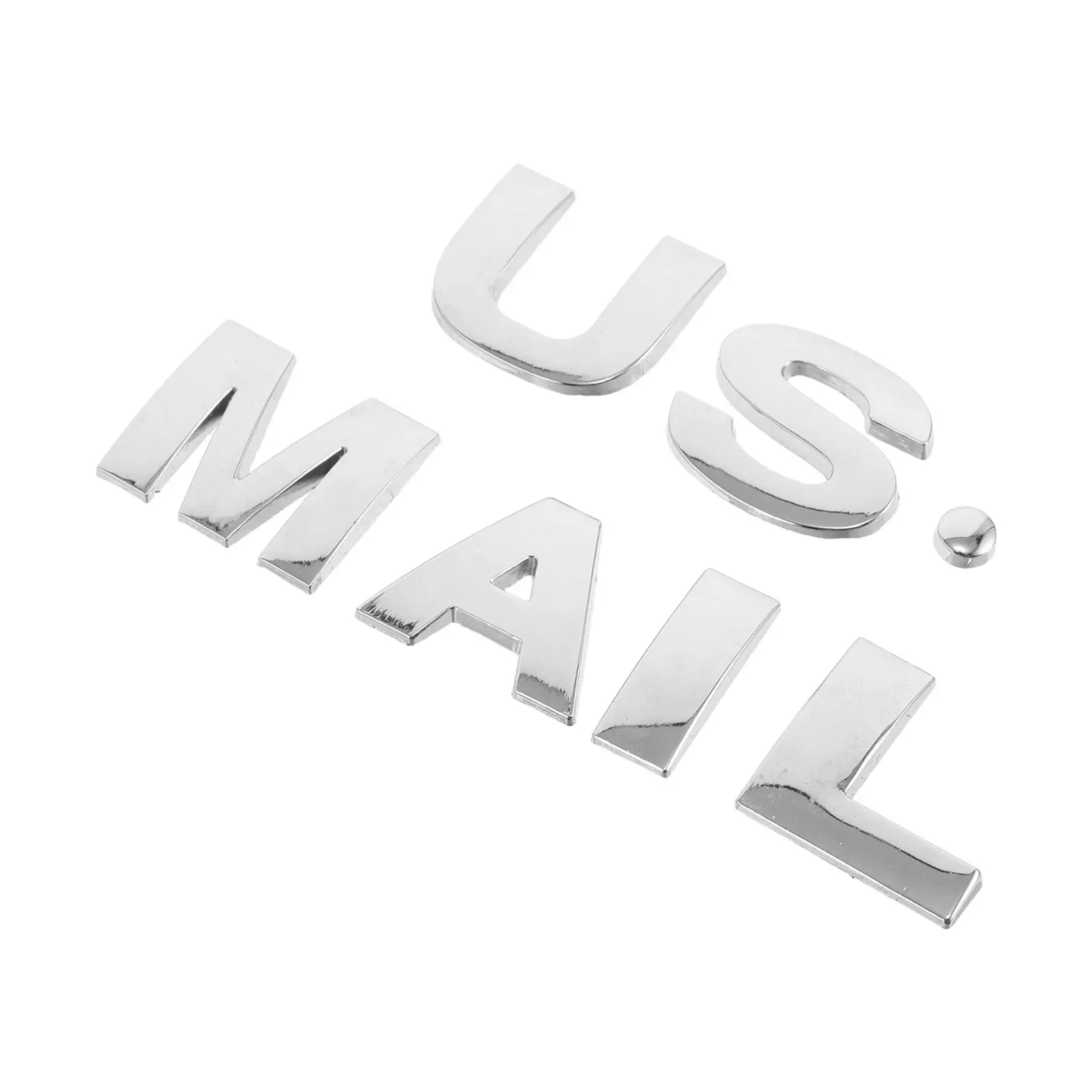 1Set English Letter Decals Mailbox Metal Letters Self Adhesive Weatherproof Mail Sign Decoration Metal Letter Mailbox Letters