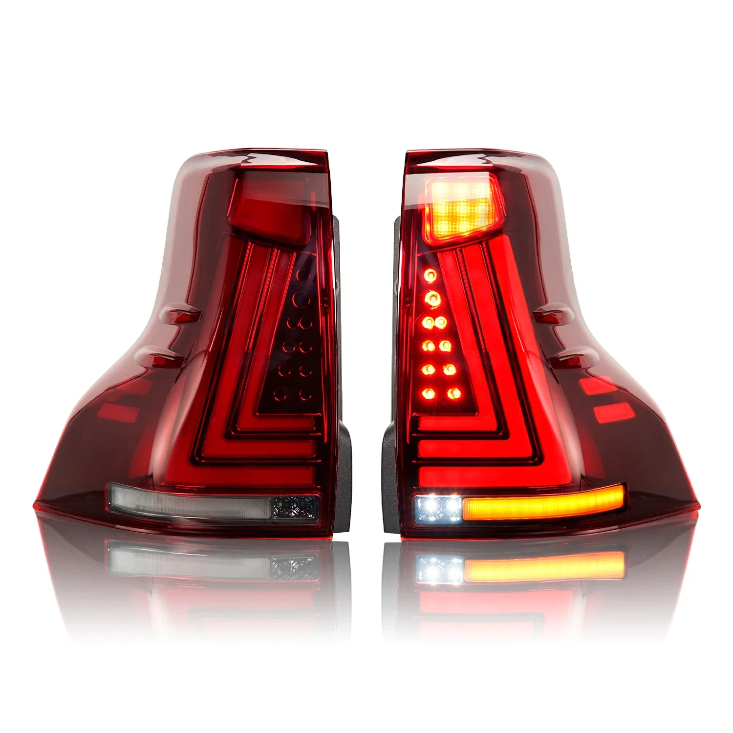 Full LED Taillights For Prado FJ150 taillight for 2011-2017 LED with plug and play tail light for  Land Cruiser Prado 150