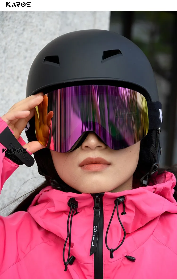 Karos Magnetische Skibrille Doppelschicht Anti-Beschlag UV400 Schutzbrille für Männer und Frauen Snowboard Schneemobil Wintersport-Brillen – Detail 13